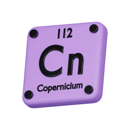 Copernicium Element 3 D Icon 3D Icon
