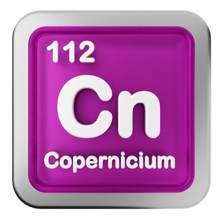 Copernicium-Periodensystem  3D Icon