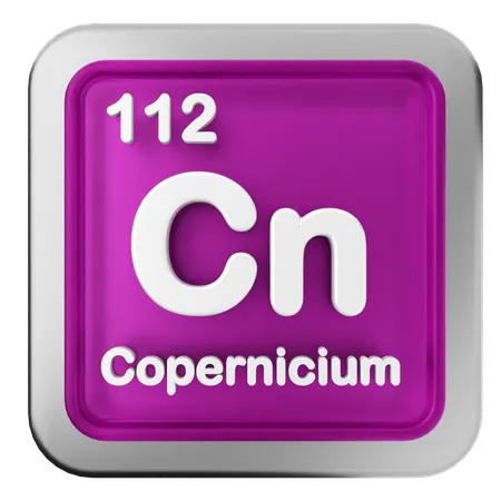 Copernicium-Periodensystem  3D Icon