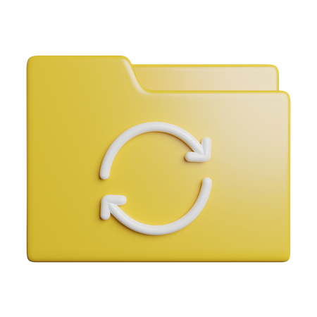 Copia de seguridad de carpeta  3D Icon