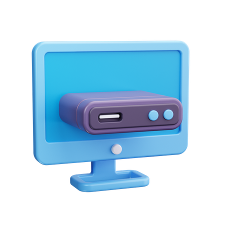 Copia de seguridad de la computadora  3D Icon