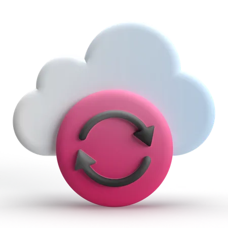 Respaldo en la nube  3D Icon