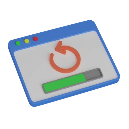 Copia de seguridad web  3D Icon