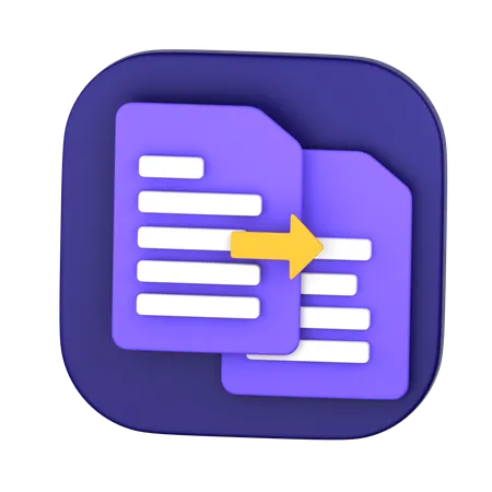 Copiar archivos  3D Icon