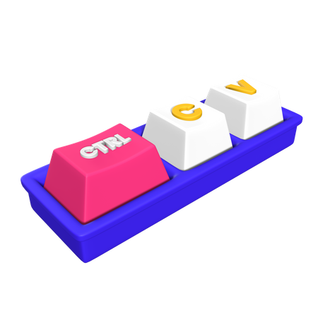 Raccourci copier-coller  3D Icon