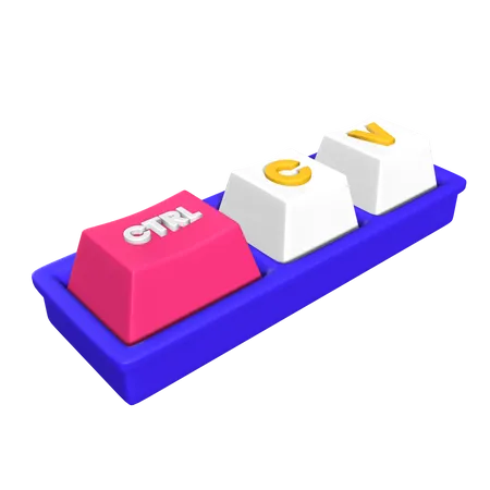 Raccourci copier-coller  3D Icon