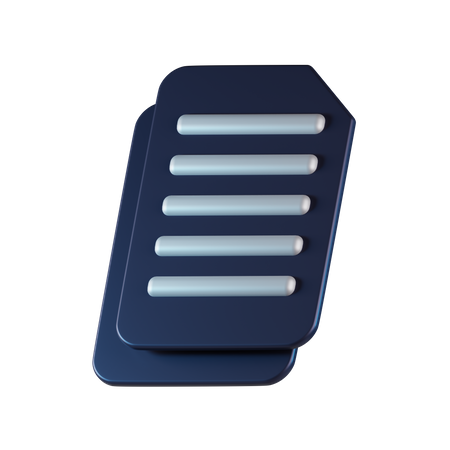 Copier un fichier  3D Icon