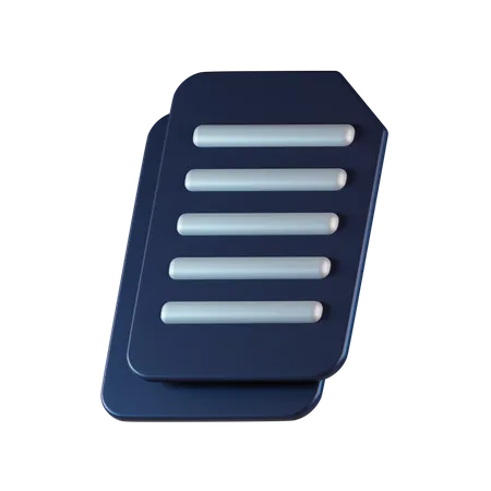 Copier un fichier  3D Icon