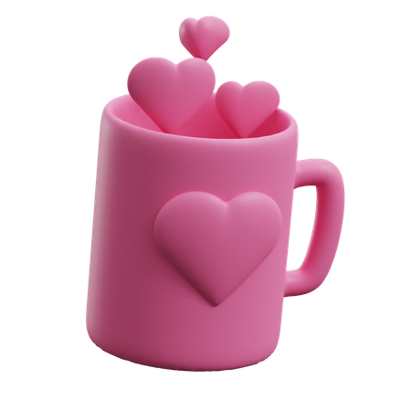 Xícara de amor  3D Icon