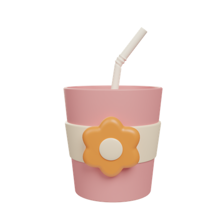 Copo de bebida  3D Icon
