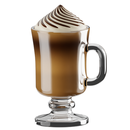 Copo de café com creme  3D Icon