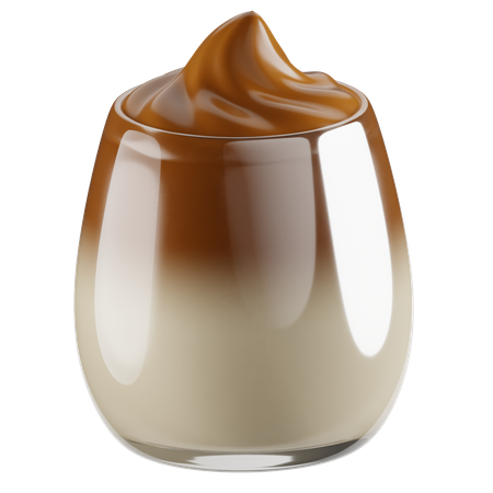 Copo de café com creme  3D Icon