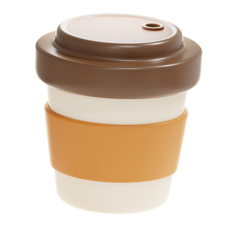 Copo de café de papel  3D Icon