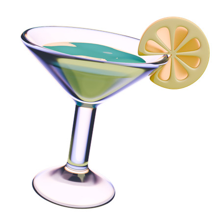 Copo de coquetel  3D Icon