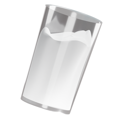 Copo de leite  3D Icon
