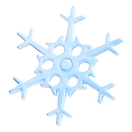 Copo de nieve  3D Icon