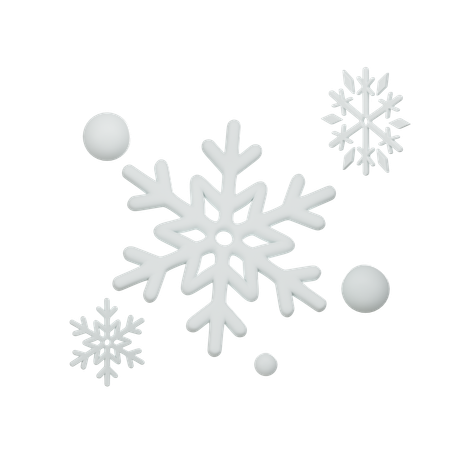 Copo de nieve  3D Icon
