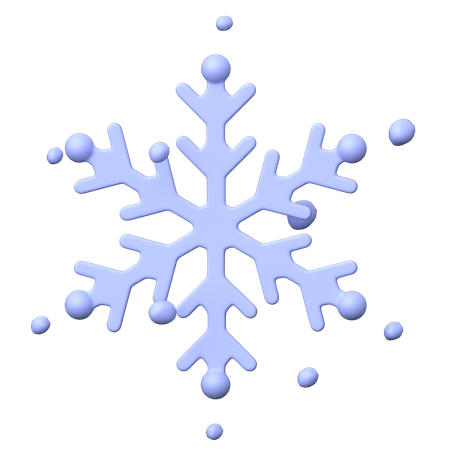 Copo de nieve  3D Icon