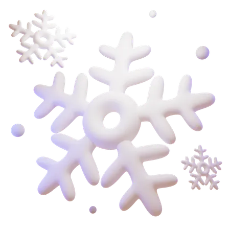 Copo de nieve  3D Icon