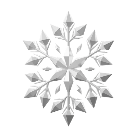 Copo de nieve  3D Icon