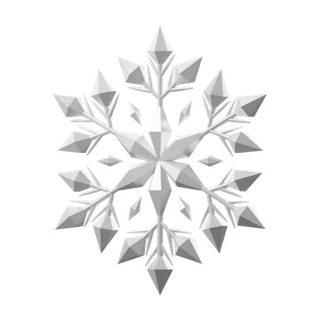 Copo de nieve  3D Icon