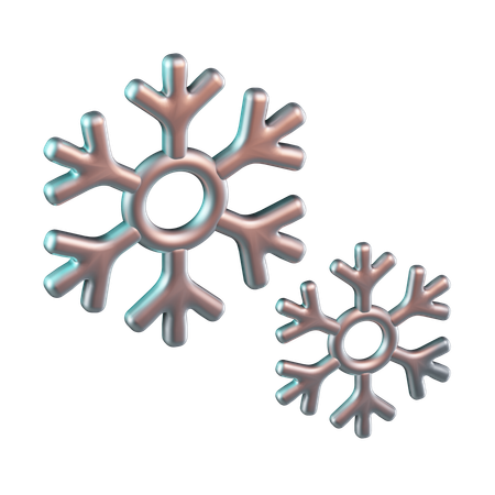 Copo de nieve  3D Icon