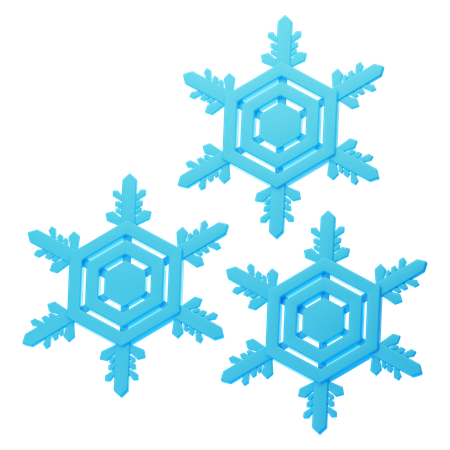 Copo de nieve  3D Icon