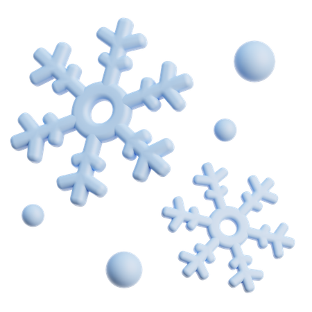 Copo de nieve  3D Icon