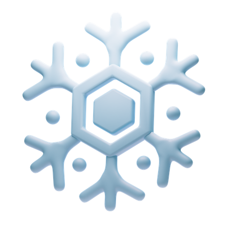 Copo de nieve  3D Icon