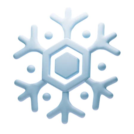 Copo de nieve  3D Icon