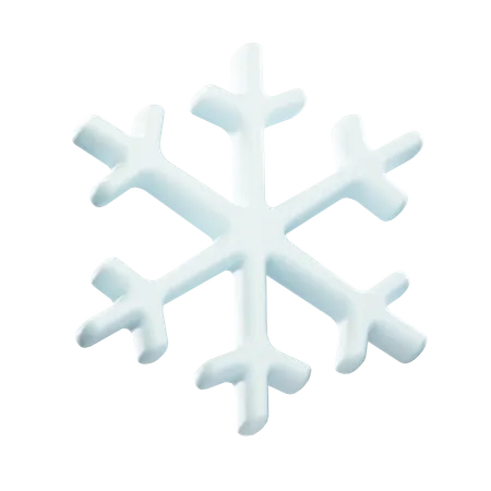 Copo de nieve  3D Icon