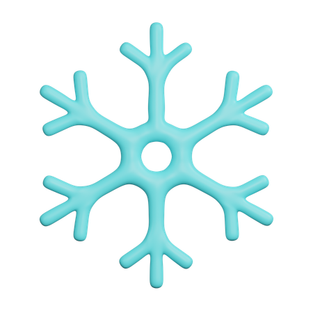 Copo de nieve  3D Icon