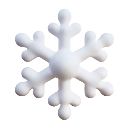 Copo de nieve  3D Icon