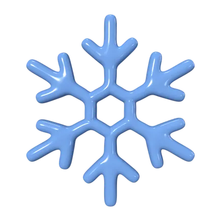 Copo de nieve  3D Icon