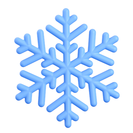 Copo de nieve  3D Icon