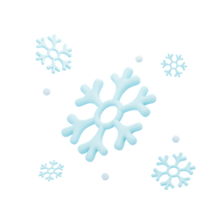 Copo de nieve  3D Icon