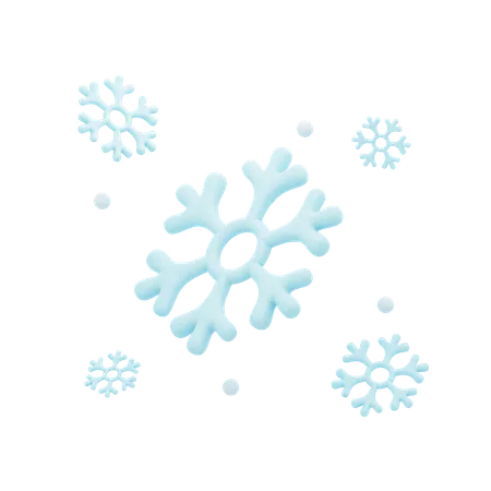 Copo de nieve  3D Icon