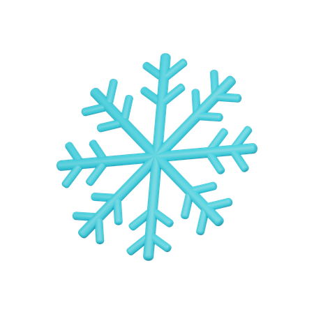 Copo de nieve  3D Icon