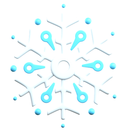 Copo de nieve  3D Icon