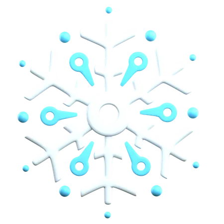 Copo de nieve  3D Icon