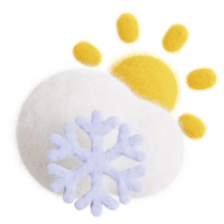 Copo de nieve  3D Icon