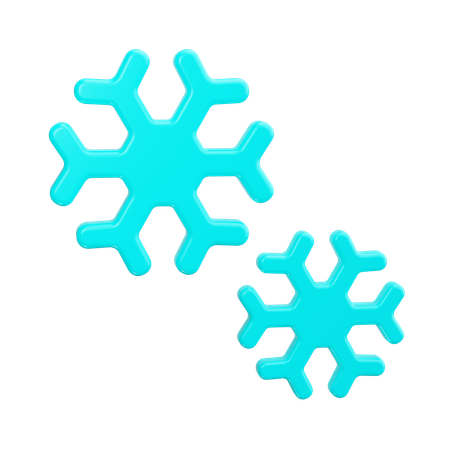 Copo de nieve  3D Icon