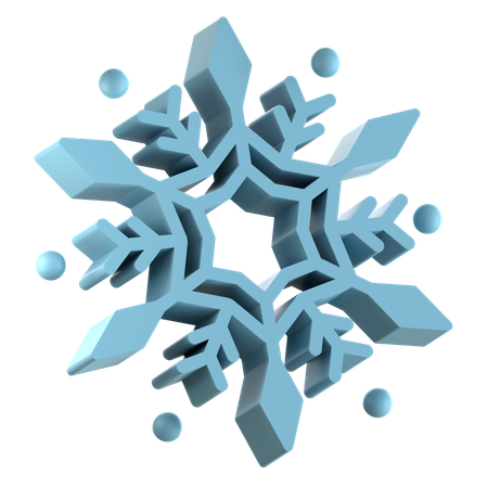 Copo de nieve  3D Icon