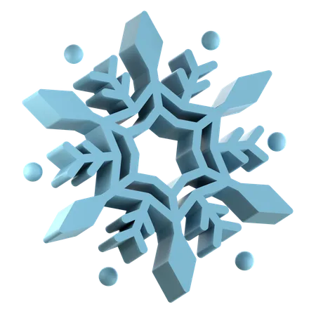 Copo de nieve  3D Icon