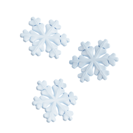 Copo de nieve  3D Icon