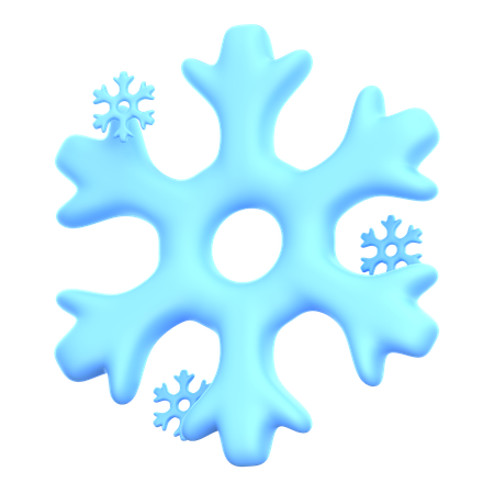 Copo de nieve  3D Icon