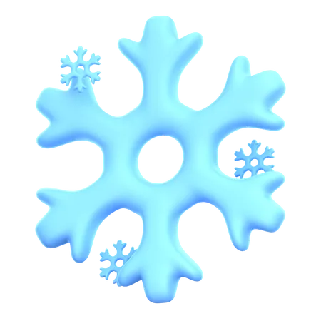 Copo de nieve  3D Icon