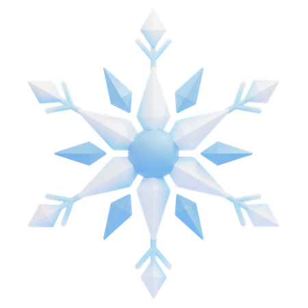 Copo de nieve  3D Icon