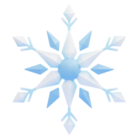 Copo de nieve  3D Icon