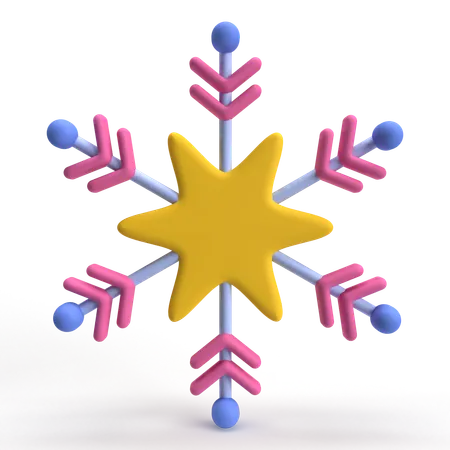 Copo de nieve  3D Icon